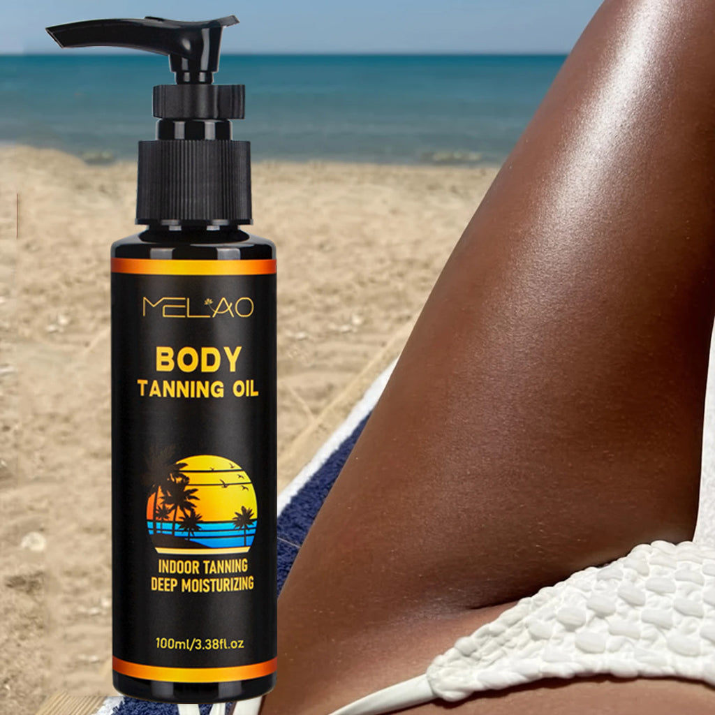 2 Pack MELAO Body Self Tanning Oil 100ml*2
