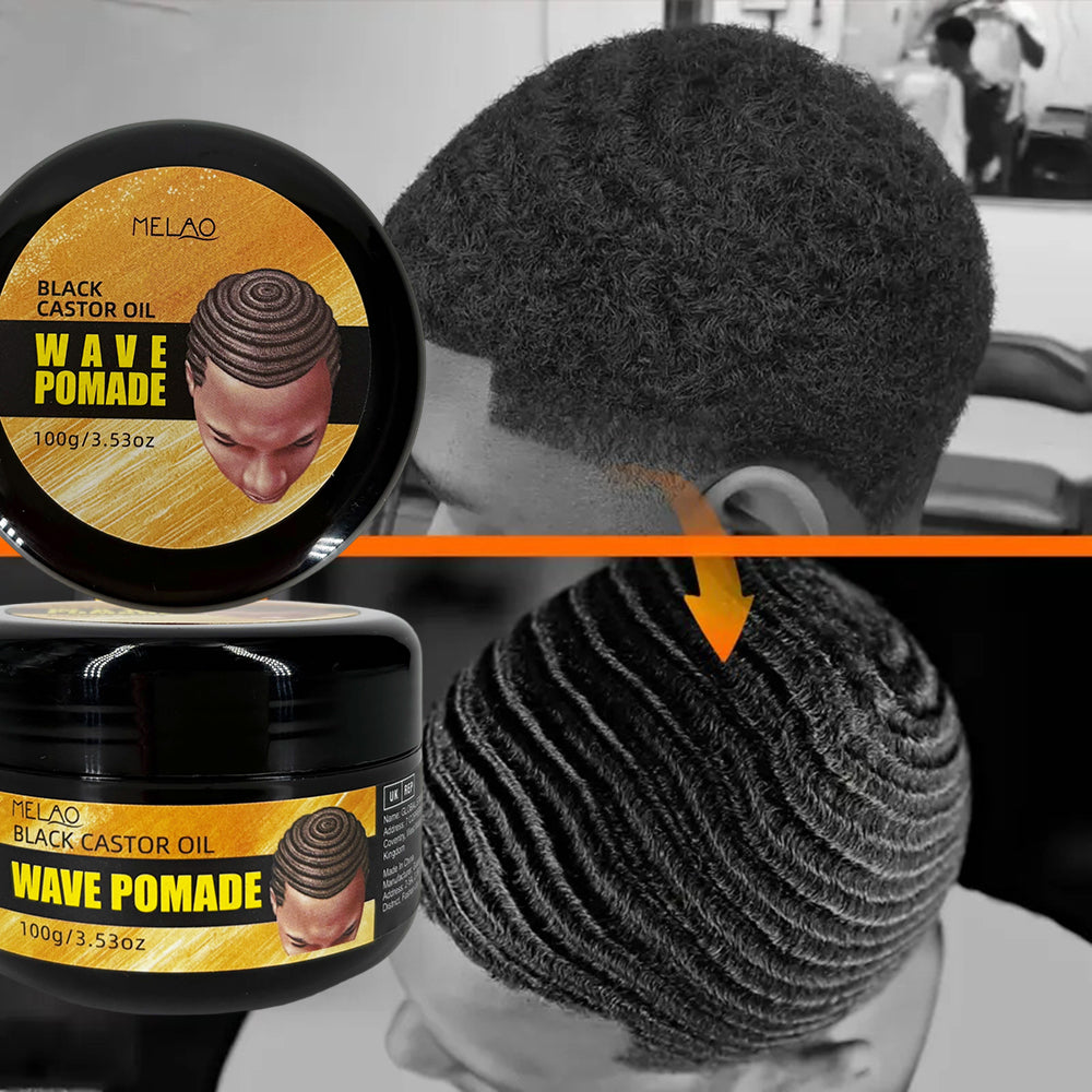 MELAO Black Castor Oil Wave Pomade 100g