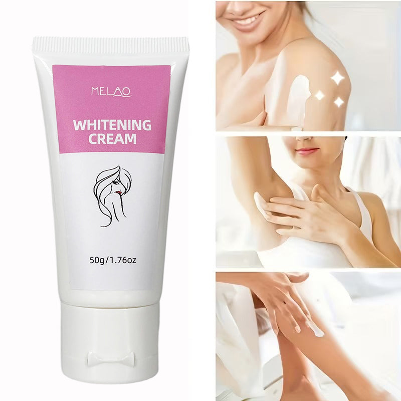 MELAO Brightening Whitening Cream 50g, Moisturizing Face & Body Lotion for Uneven Skin Tone, Anti-Dark Spot & Skin Lightening Skincare Product