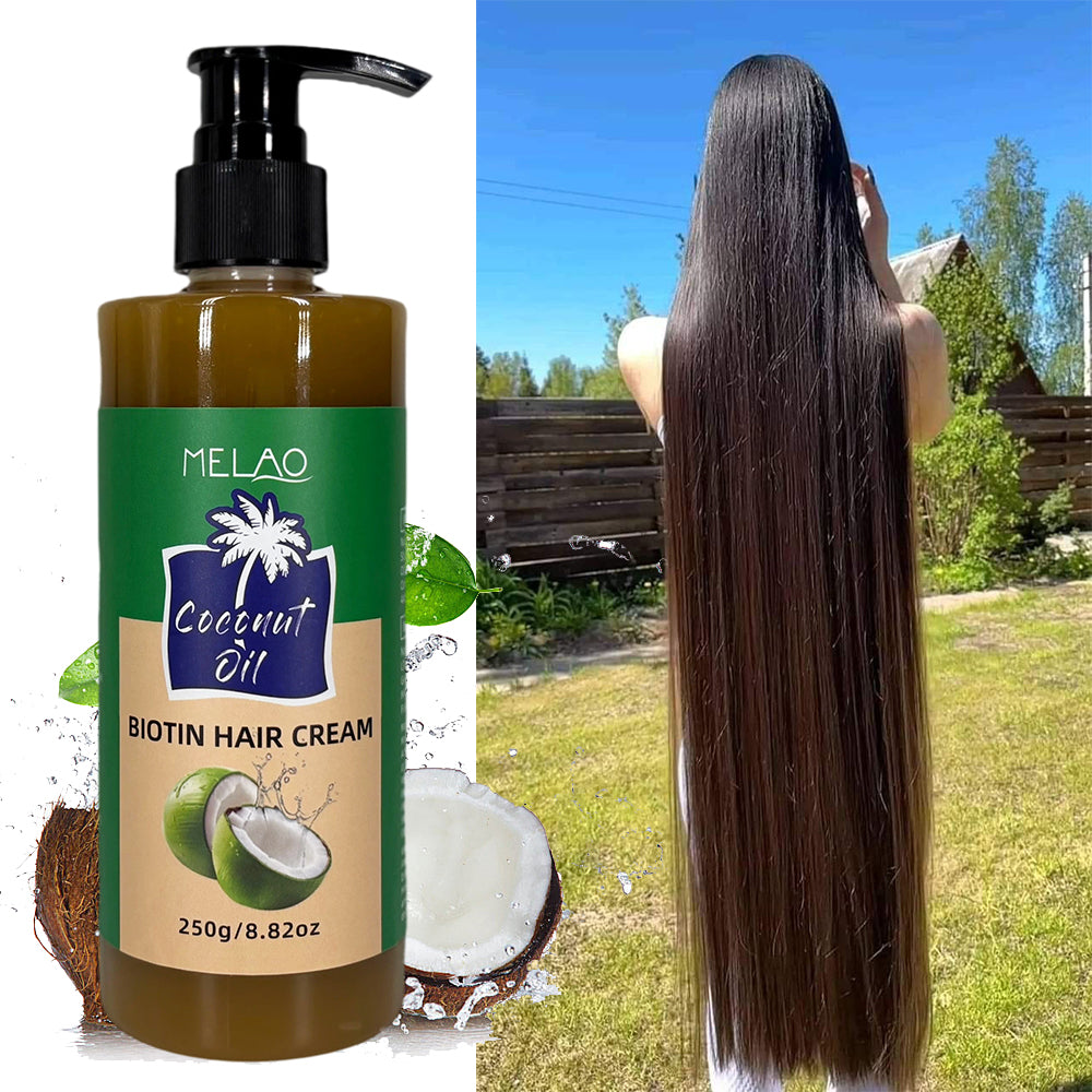 MELAO Coconut Oil Biotin Hair Cream 250g