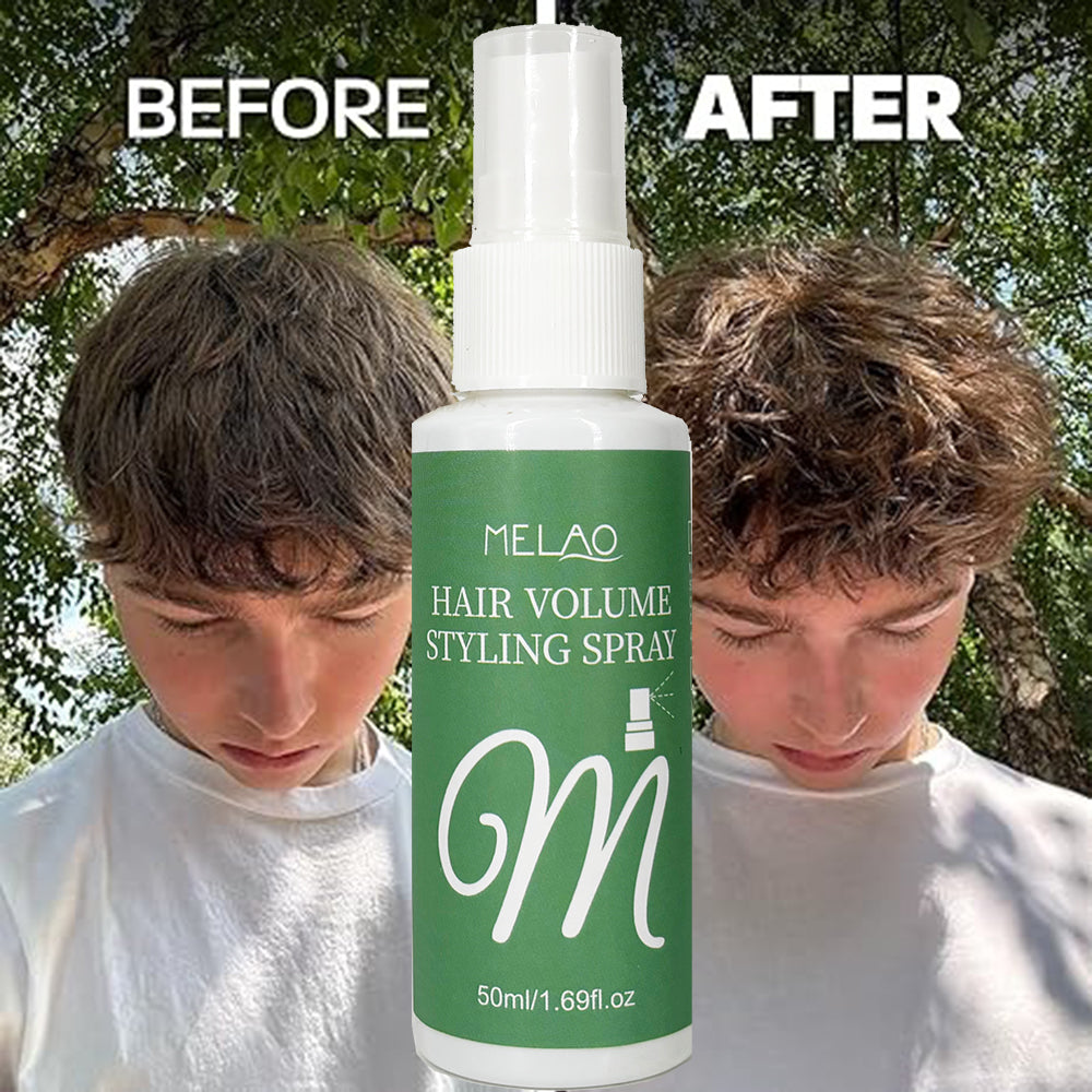 MELAO Hair Thickening & Volumizing Spray, Hair Volume Styling Spray, for Fine Flat Hair, Instantly Adds Volume & Thickness, Lifts Roots, Lightweight Texture, No White Residue, Like Hair Powder, Travel Size, 50ml/1.69fl.oz