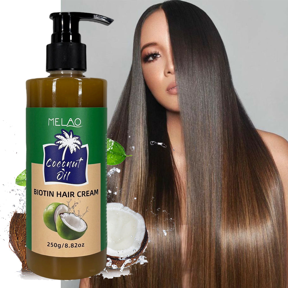 MELAO Coconut Oil Biotin Hair Cream 250g