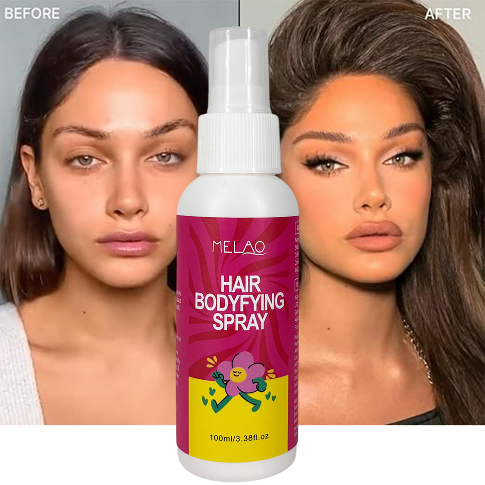 Hair Bodyfying Spray, MELAO Bodyfying Spray, Adds Volume & Texture, for Flat & Fine Hair, Lightweight Volumizing Spray, for Smooth & Shiny Hair, 100ml/3.38fl.oz