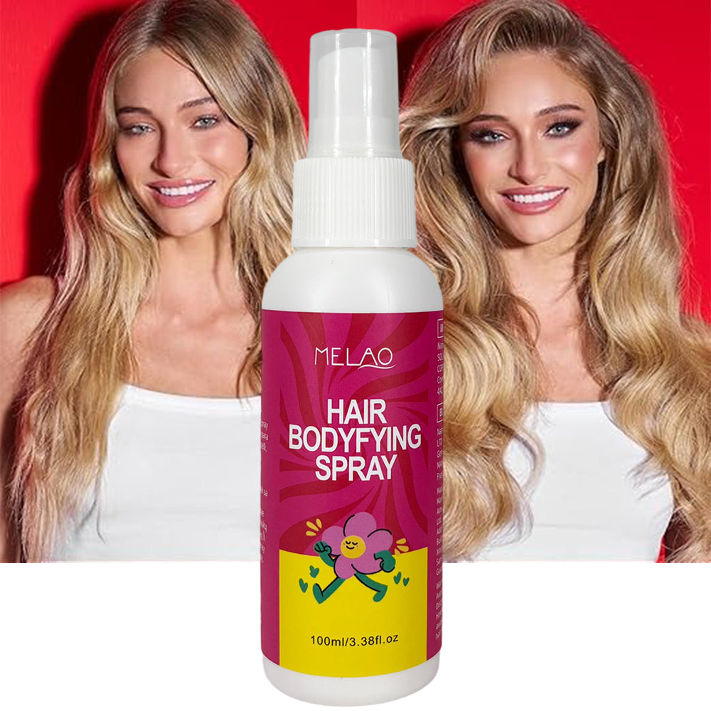 Hair Bodyfying Spray, MELAO Bodyfying Spray, Adds Volume & Texture, for Flat & Fine Hair, Lightweight Volumizing Spray, for Smooth & Shiny Hair, 100ml/3.38fl.oz