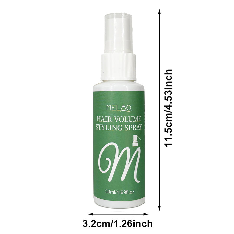 MELAO Hair Thickening & Volumizing Spray, Hair Volume Styling Spray, for Fine Flat Hair, Instantly Adds Volume & Thickness, Lifts Roots, Lightweight Texture, No White Residue, Like Hair Powder, Travel Size, 50ml/1.69fl.oz