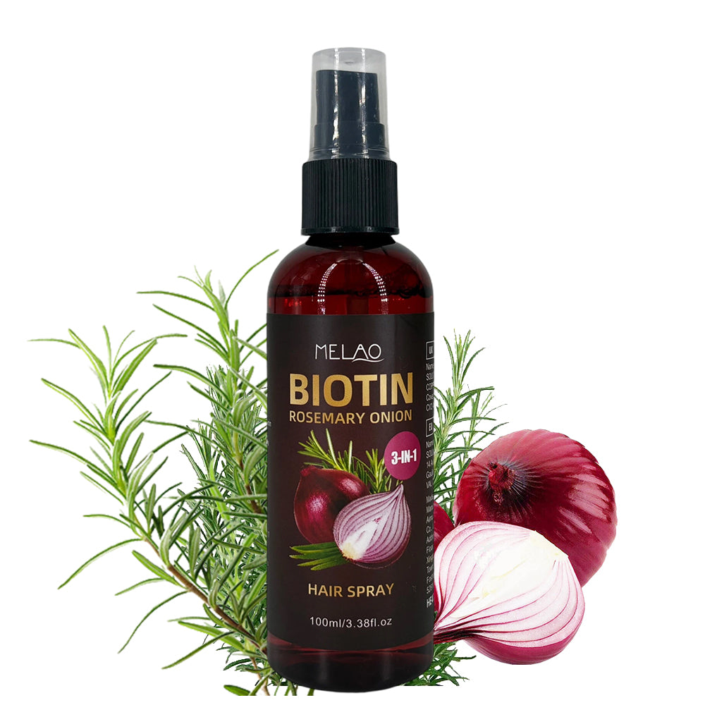 2 Pack MELAO Biotin Rosemary Onion Hair Spray 100ml*2