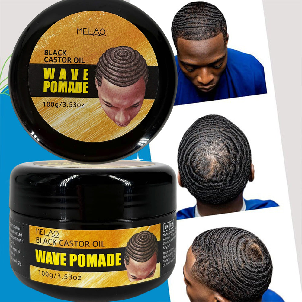 MELAO Black Castor Oil Wave Pomade 100g