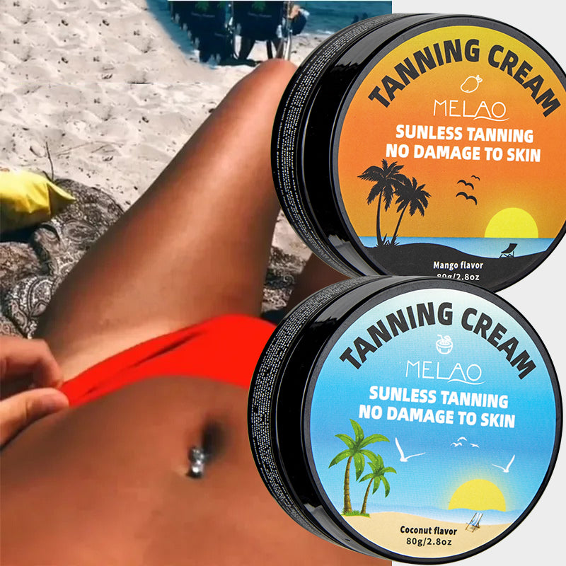 2 Pack MELAO Tanning Cream Mango + Coconut Flavor 80g*2