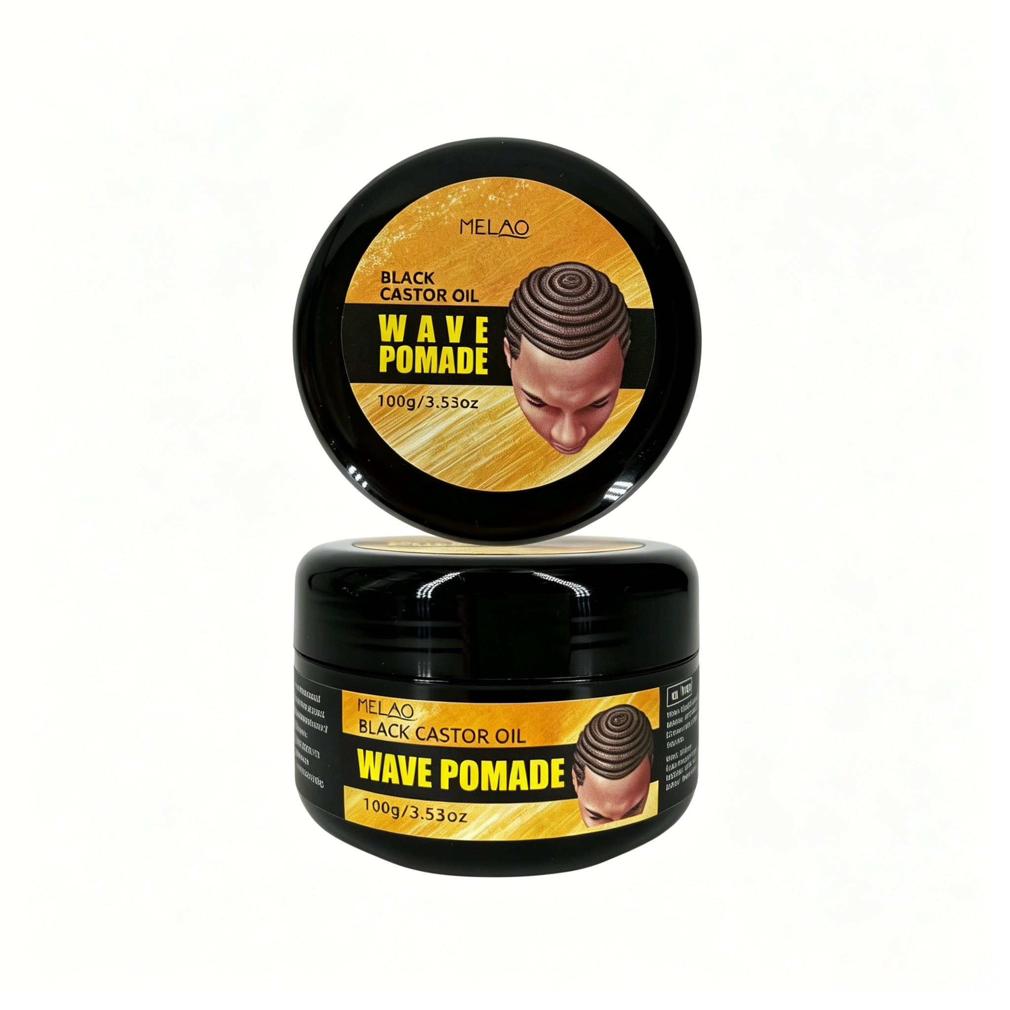 MELAO Black Castor Oil Wave Pomade 100g