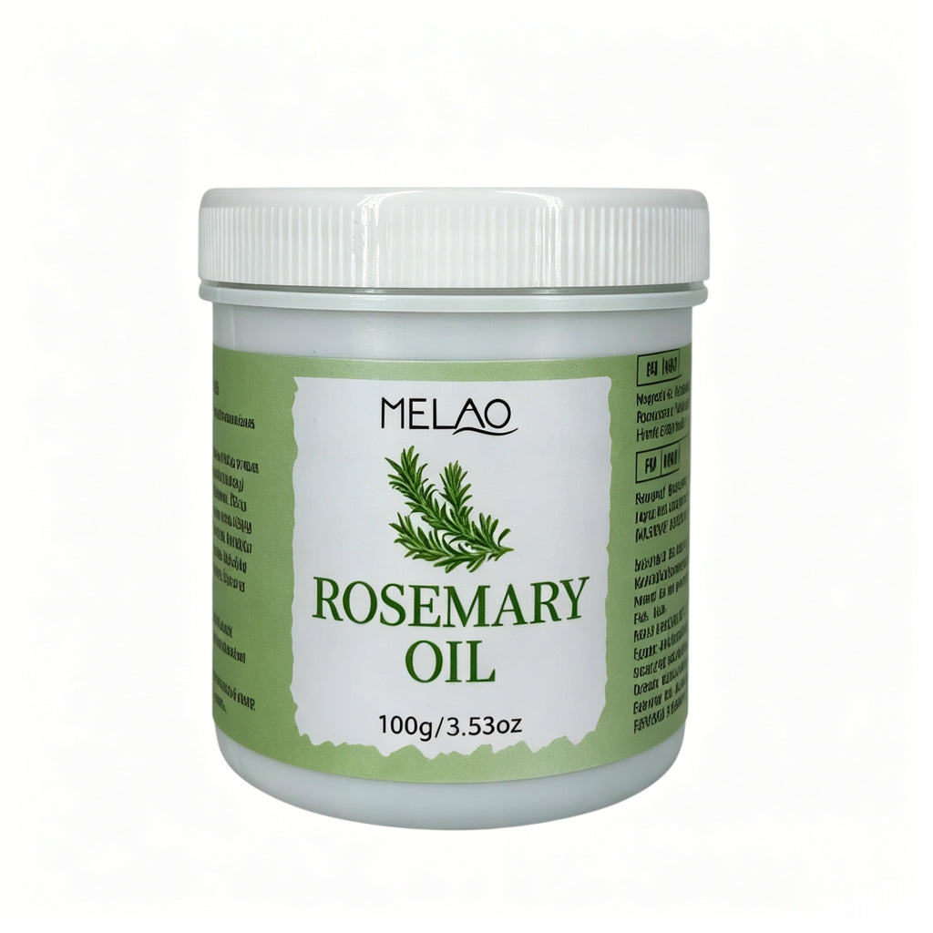 Rosemary Oil for Hair, MELAO 100% Pure Rosemary Oil, Nourishes Scalp & Strengthens Hair, Promotes Healthy Hair, Adds Shine & Softness, 100% Natural, 100g/3.53oz