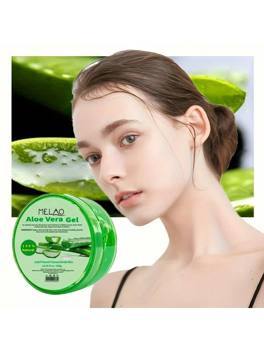 Melao Aloe Vera Extract Skin Lightening Moisturizing Soothing Refreshing Aloe Vera Gel, Quickly Absorbed, And Non-Greasy. Excellent for Hydration And Skin Care After Sun Exposure. Suitable for Everyone, Men And Women