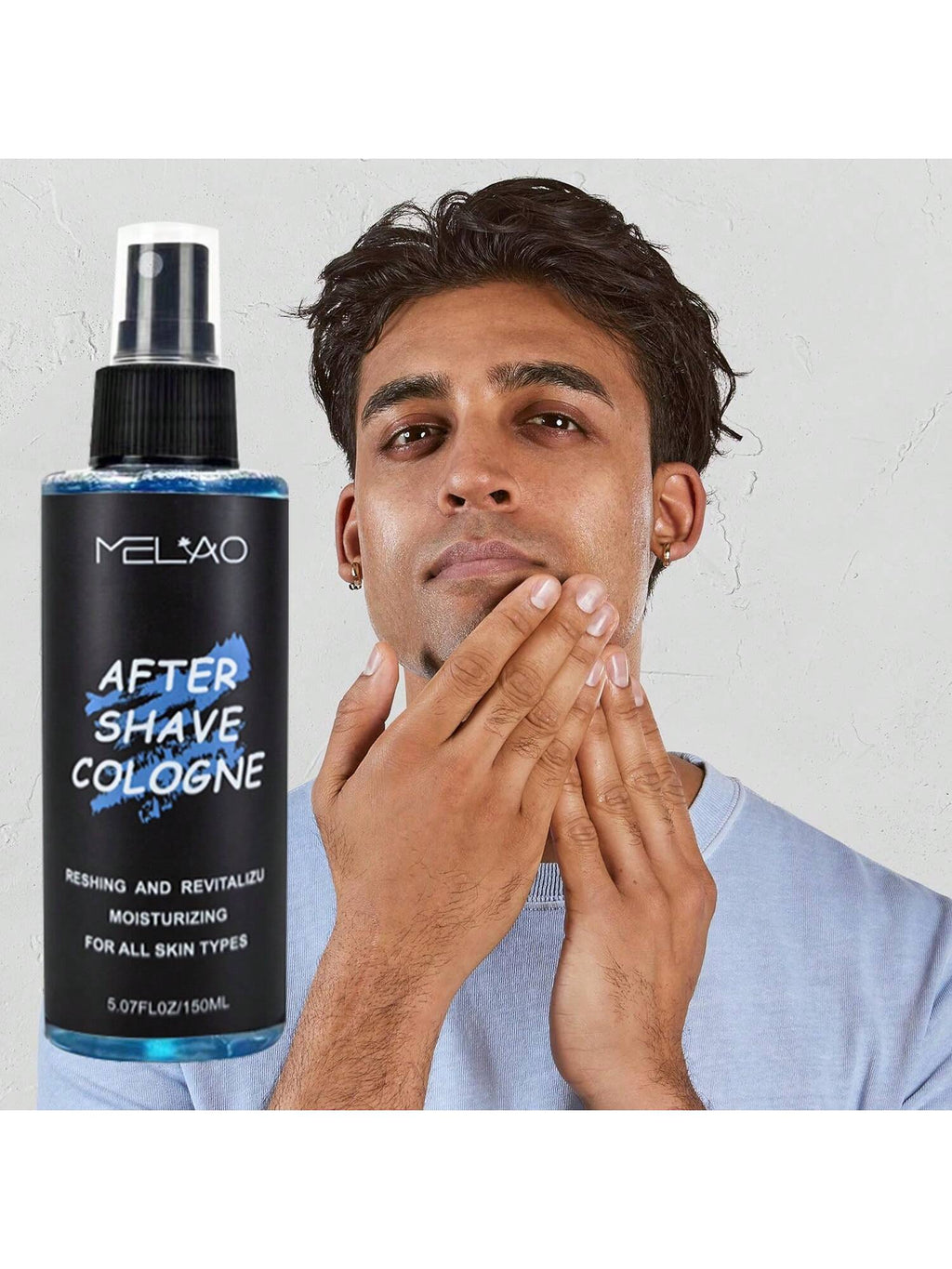 MELAO After Shave Cologne for Men, 5.07 fl oz - Refreshing & Revitalizing Post-Shave Lotion, Moisturizing Face Treatment for All Skin Types, Soothing Scent