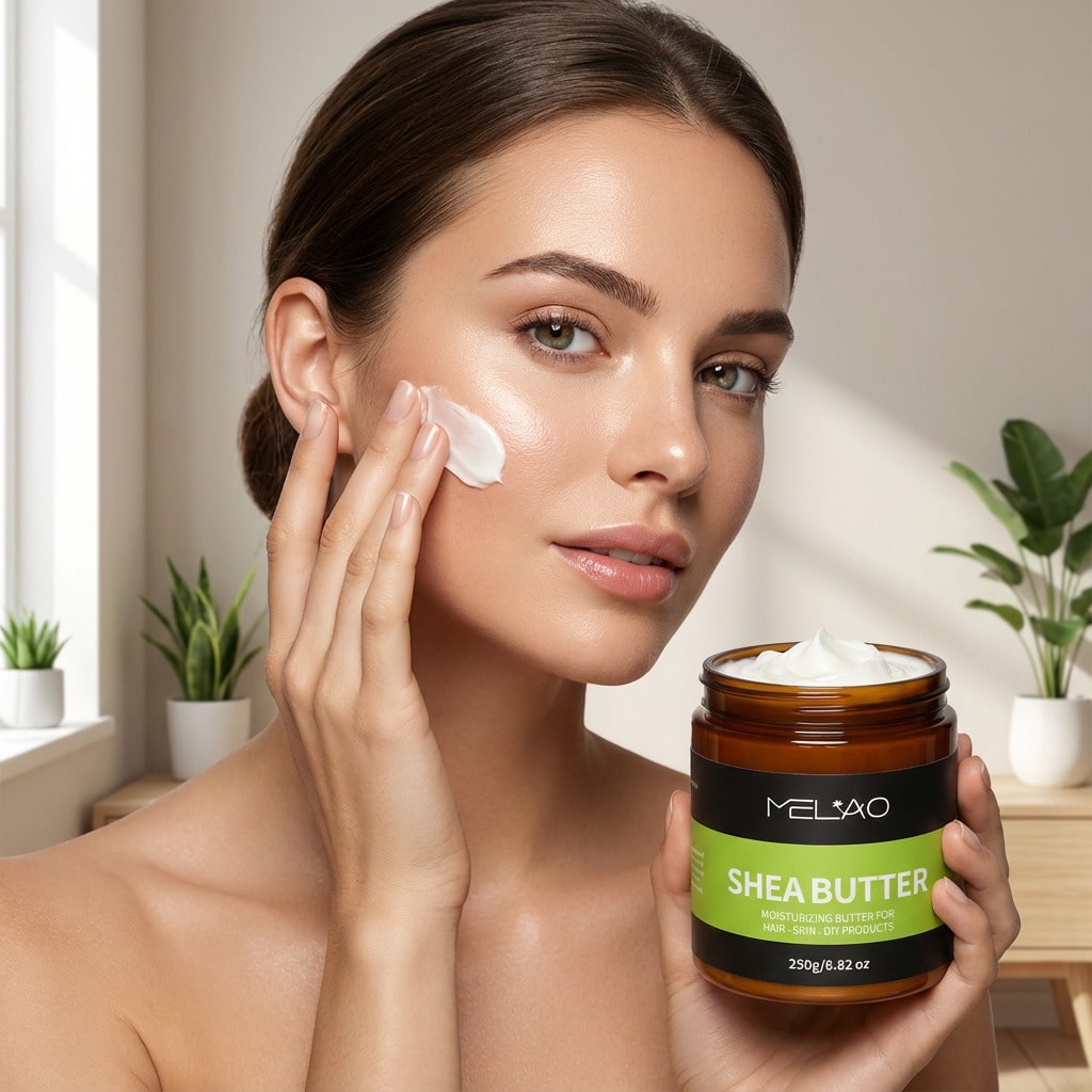 MELAO Pure Shea Butter Moisturizer - Intense Dry Skin Therapy for Extremely Dry, Rough Skin on Body, Hands, Heels & Elbows