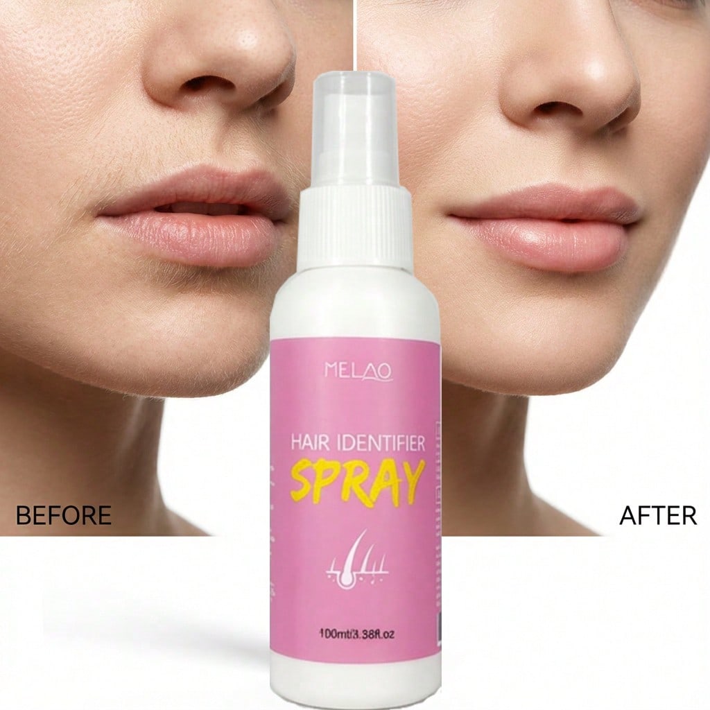 MELAO  Hair Identifier Spray Effortless Dermaplaning Spray for Precise Shaving, Makes Hair Visible, for Professional & Home Use, 100ml/3.38fl.oz