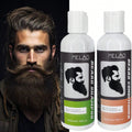 Beard Shampoo & Conditioner Set, MELAO Beard Shampoo and Beard Conditioner for Dry Beard, Deep Conditioning Care, Softens Beard & Conditions Skin, Tames Frizz, Moisturizes & Nourishes, 2 in 1 Beard Care Kit, 200ml x 2
