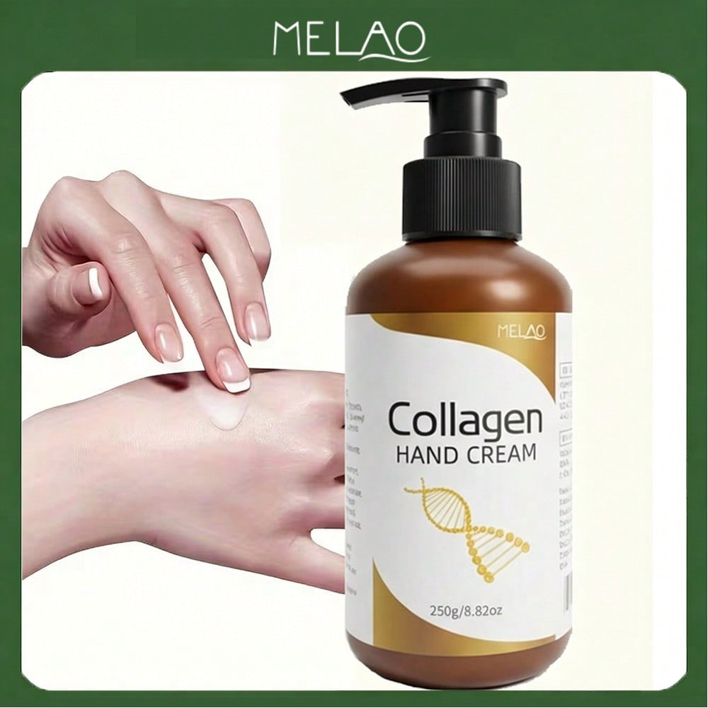 MELAO Collagen Hand Cream Deep Moisturizing Prevents Dryness for Dry Rough Hands, with Collagen & Nourishing Oils, Long Lasting Hydration