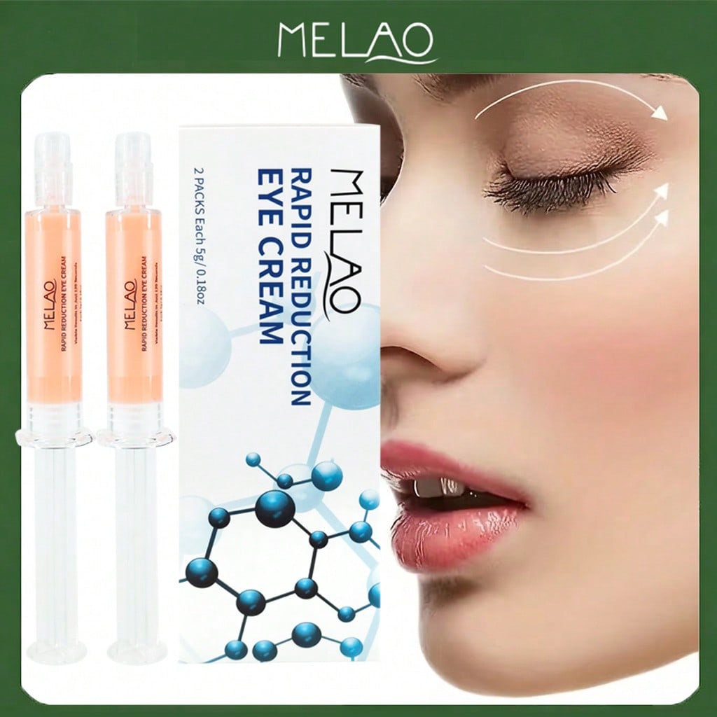 MELAO Rapid Reduction Eye Cream - Dark Circle & Puffiness Treatment, Visibly Reduce Bags and Wrinkles with Caffeine & Hyaluronic Acid