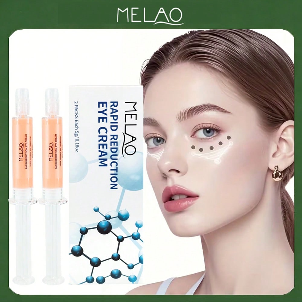 MELAO Rapid Reduction Eye Cream - Dark Circle & Puffiness Treatment, Visibly Reduce Bags and Wrinkles with Caffeine & Hyaluronic Acid
