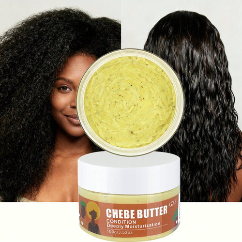 GZE Chebe Butter, Powderful Moisturization, Repairs Split Ends Dry Damaged Strand, Softens, Conditions & Strengthens Hair, Hair Care, Hair Treatment