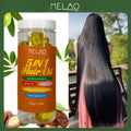 5 IN 1 Hair Oil, MELAO Hair Oil with Camellia Seed Oil, Jojoba Oil, Argan Oil & Palm Kernel Oil, Multi-Nourishing Oil for All Hair Types, Adds Shine, Softness & Smoothness, Tames Frizz, Repairs Dry & Damaged Hair