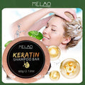Keratin Shampoo Bar, MELAO KERATIN SHAMPOO BAR, 60g Solid Shampoo for Dry & Damaged Hair, Deep Cleansing & Repair, Adds Shine & Softness, Sulfate Free, Travel Friendly, 60g/2.12oz