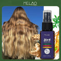 3 in 1 Hair Oil, MELAO Hair Oil with Angelica, Ginger & Ginseng Extracts, for Dry & Frizzy Hair, Nourishes & Smooths Hair, Adds Extreme Shine & Softness, 30ml/1.01fl.oz