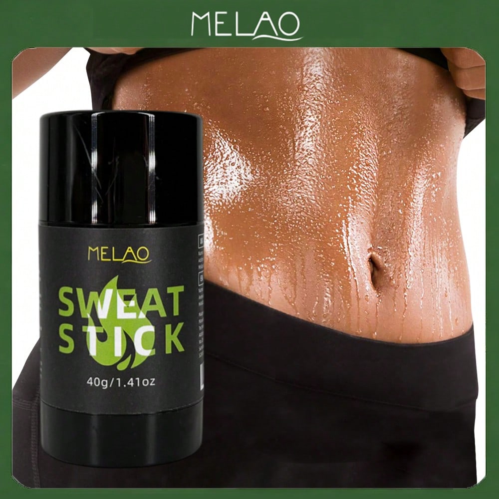 SWEAT STICK, MELAO Warming Sweat Stick 40g, Pre-Workout Body Warmer, Activates Heat & Promotes Sweating, for Gym & Sports, Portable Roll-On, 40g/1.41oz