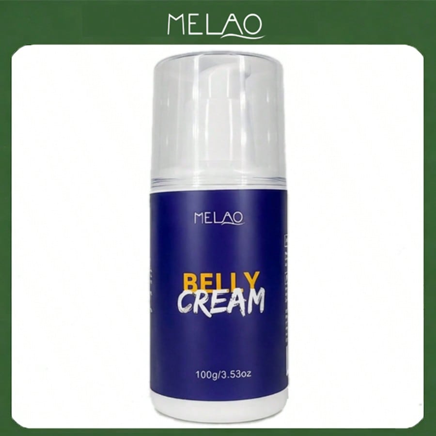 MELAO Belly Cream for Tummy, Hips, Thighs, Skin Firming & Moisturizing, with Natural Oils Massage Cream 100g/3.53oz
