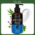 Men Curl Defining Cream, MELAO Men Curl Cream with Jojoba Oil & Olive Oil, Strong Hold Styling Cream for Natural Curls & Waves, Defines & Separates Curls, Tames Frizz, Adds Texture & Shine, Non-Greasy, Lightweight Formula