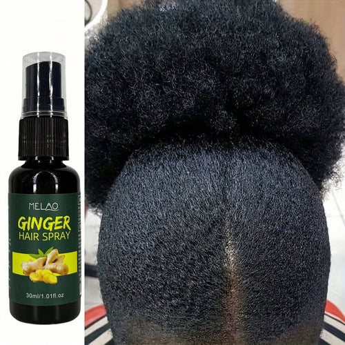 2 Pack MELAO Ginger Hair Spray 30ml, Nourishing Scalp & Hair Care Spray, Strengthens Hair Texture, Reduces Dryness & Frizz, Leaves Hair Smooth, Shiny and Healthy for All Hair Types