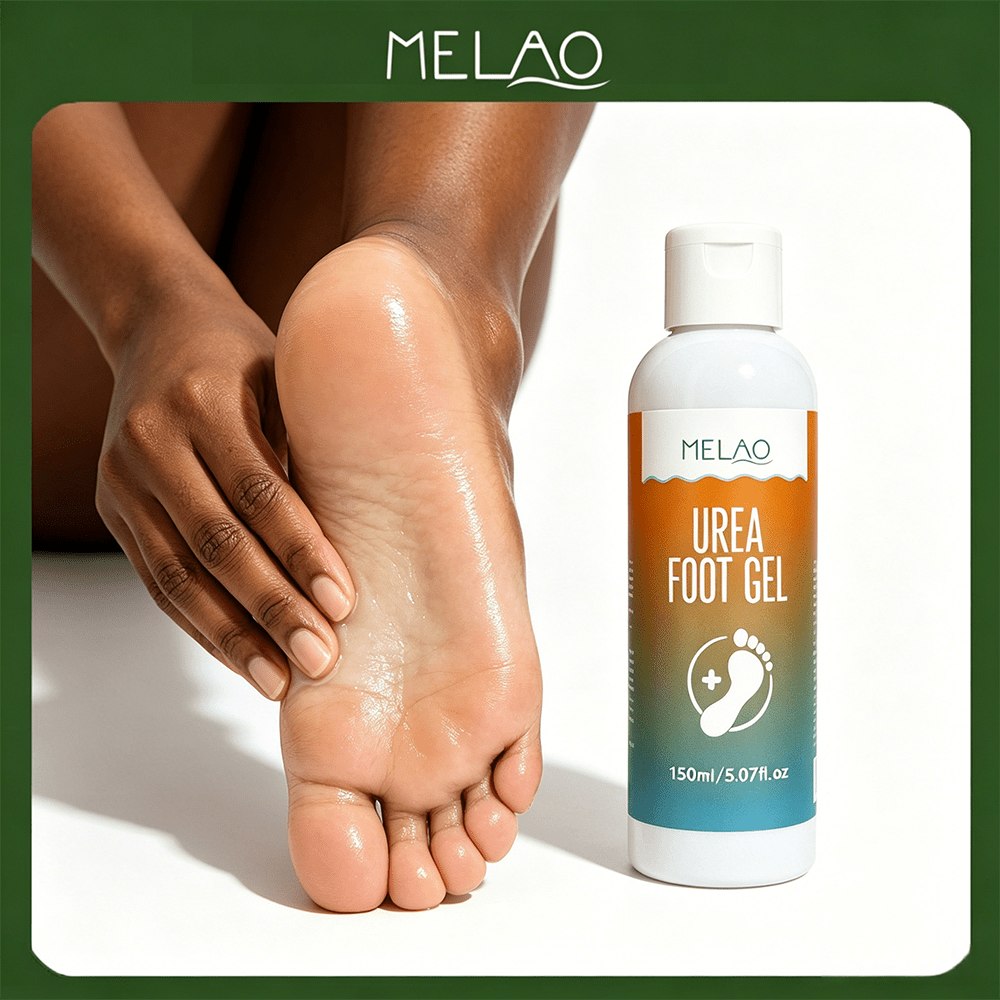 MELAO Urea Foot Gel - Intensive Moisturizer for Dry Cracked Heels, Dead Skin & Callus Remover, Softens Rough Feet, 150ml