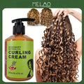 MELAO Rosemary &amp; Batana Oil Curling Cream 280ml - Natural Defining &amp; Frizz Control Cream for Curly Hair, Adds Shine, Hydration &amp; Softness, with Pump for Easy Use