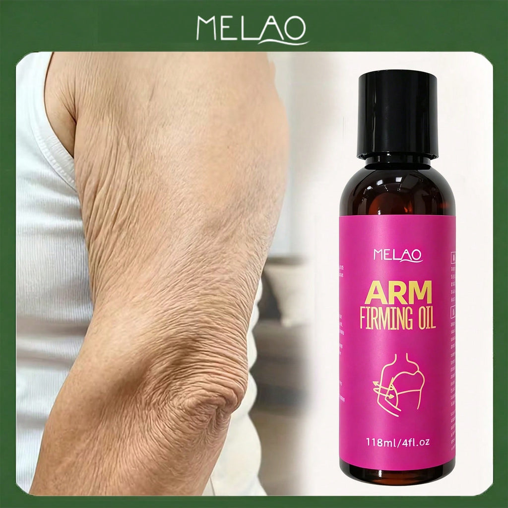 MELAO Arm Firming Oil 118ml/4fl.oz, Skin Tightening & Moisturizing Massage Oil for Arms, Nourishing Body Oil for Elasticity & Firm Skin