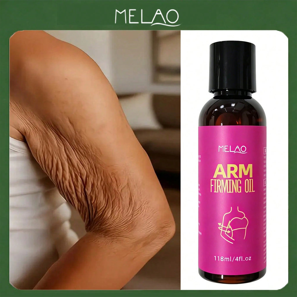 MELAO Arm Firming Oil 118ml/4fl.oz, Skin Tightening & Moisturizing Massage Oil for Arms, Nourishing Body Oil for Elasticity & Firm Skin