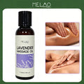 MELAO Lavender Massage Oil 118ml/4fl.oz, Relaxing & Calming Aromatherapy Body Massage Oil, Hydrating & Nourishing Skin Care Oil for Spa & Daily Use