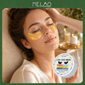 MELAO 6-in-1 Eye Mask 84g/2.96oz, Caffeine & Hyaluronic Acid Under Eye Patches for Dark Circles, Puffiness & Fine Lines, Hydrating Anti-Aging Eye Treatment
