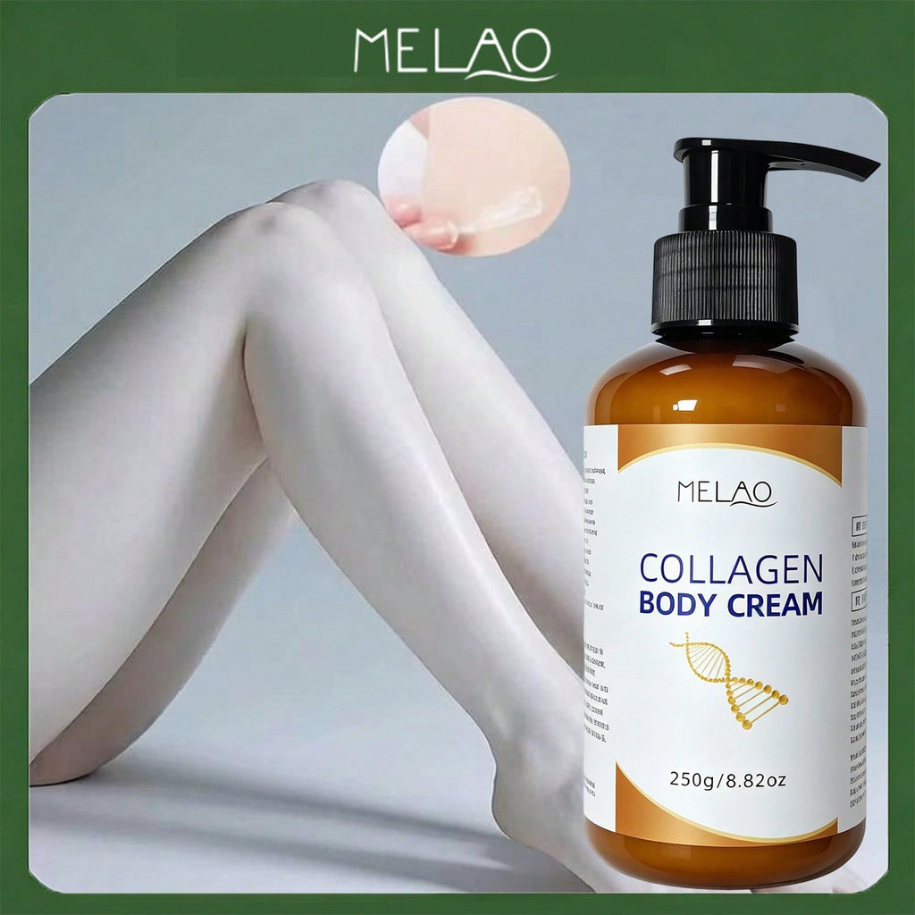 MELAO Collagen Body Cream 250g/8.82oz, Moisturizing & Firming Body Lotion with Collagen, Deep Hydrating & Anti-Aging Body Cream for Dry Skin