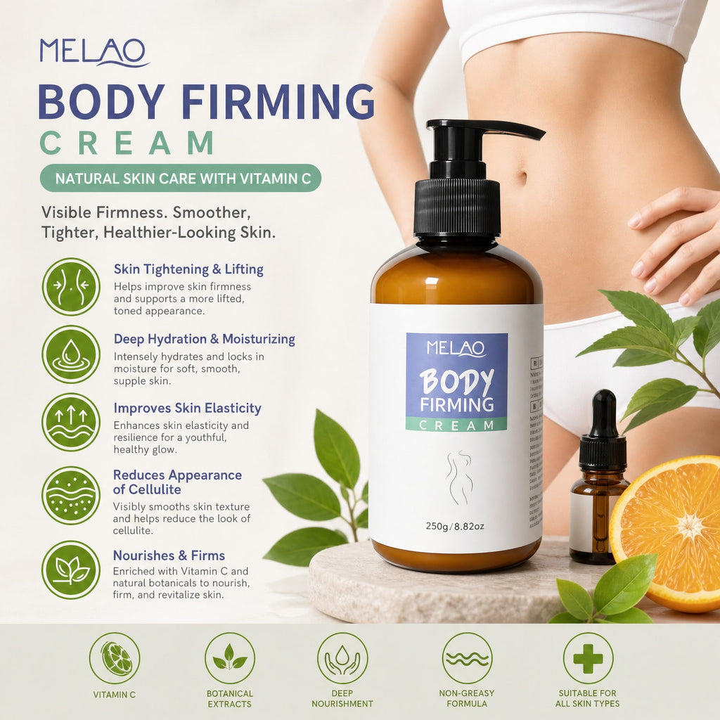 MELAO Body Firming Cream 250g/8.82oz, Skin Tightening & Moisturizing Body Lotion, for Sagging & Loose Skin