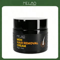 MELAO Men Hair Removal Cream for Chest, Back & Body - Fast Acting Formula, Works in 5-8 Mins, Moisturizes & Smoothes Skin, No Irritation
