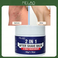 MELAO 2 in 1 After Shave Balm & Daily Moisturizer 50g/1.76oz, Soothes Razor Irritation, Hydrating Post-Shave Repair Cream for Men