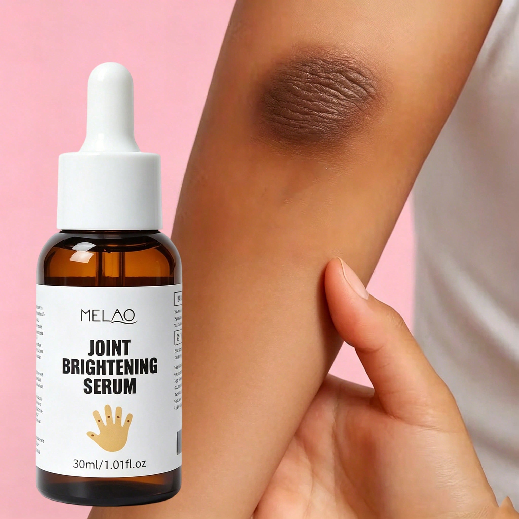 MELAO Joint Brightening Serum 30ml/1.01fl.oz, Dark Spot Corrector for lbows, Lightening Serum on Hands & Joints