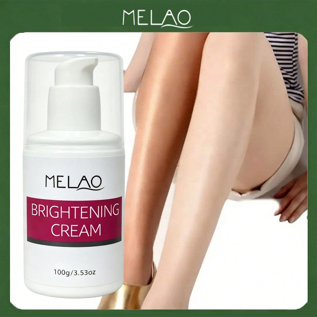 MELAO Body Brightening Cream 100g/3.53oz, Dark Spot Corrector for Knees, Elbows & Underarms, Skin Lightening Moisturizer for Even Body Tone