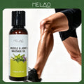 MELAO Muscle & Joint Massage Oil 118ml/4fl.oz, Natural Herbal Body Massage Oil