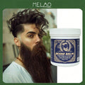 MELAO Beard Balm 100g/3.53oz with Castor & Argan Oil, Beard Conditioner Softener, Tame Frizzy Beard, Hydrate & Nourish Facial Hair for Men