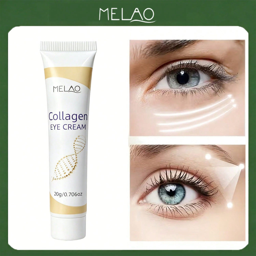 MELAO Collagen Eye Cream 20g/0.706oz, Anti-Aging Under Eye Moisturizer, Reduce Dark Circles, Puffiness & Fine Lines, Firm Delicate Eye Area Skin