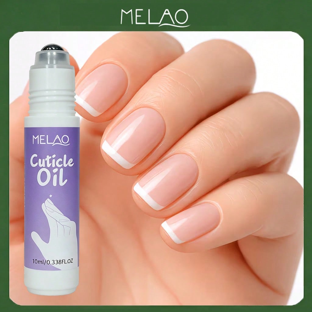 MELAO Roll-On Cuticle Oil 10ml/0.338floz, Nourishing Cuticle Treatment Oil, Soften Dry Cracked Cuticles, Hydrate & Strengthen Nails for Manicure Care