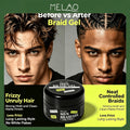 MELAO Men Braid Gel 100g/3.53oz, All Day Strong Hold Braiding Hair Gel, No Flake Long Lasting Edge Control Styling Gel for Braids, Locs, Twists & Dreadlocks