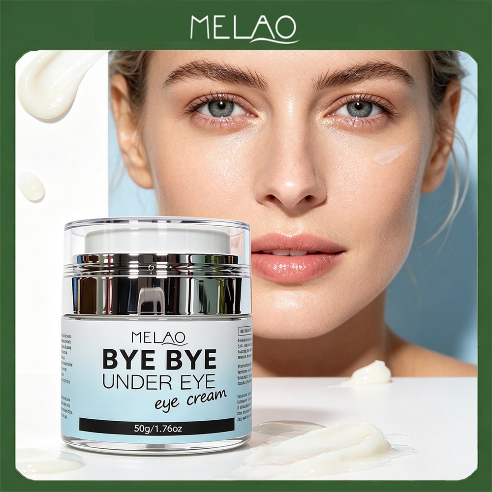 MELAO Bye Bye Under Eye Cream 50g/1.76oz, Anti-Aging Under Eye Treatment Cream, Reduce Dark Circles, Puffiness & Fine Lines, Hydrate Tired Dry Eye Area Skin