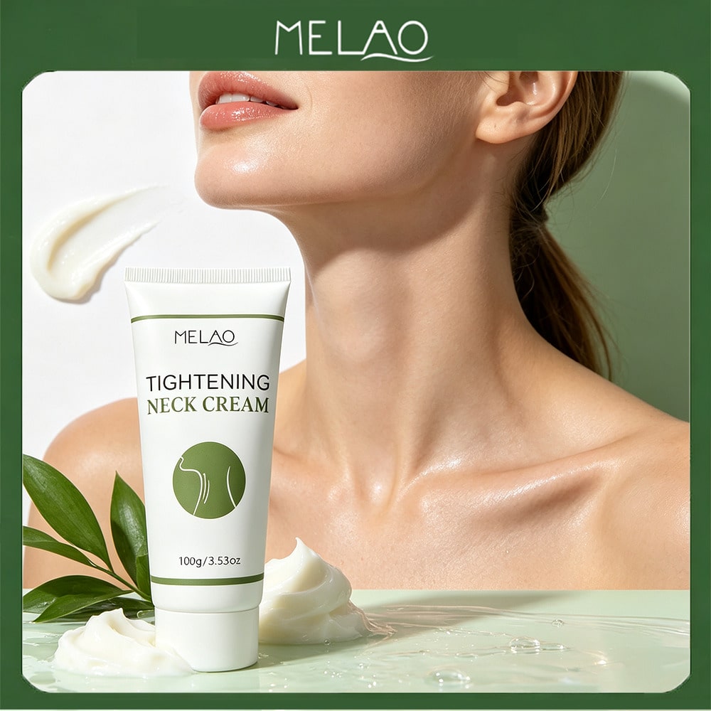 MELAO Tightening Neck Cream 100g/3.53oz, Anti-Aging Neck Firming Cream, Deep Hydrating & Smooth Dry Neck Lines