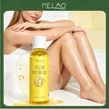 MELAO Yellow Peeling Oil 110ml/3.72fl.oz, Gentle Exfoliating Body Oil, Soften Rough Skin & Remove Dead Skin Cells
